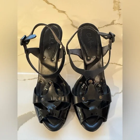 Cole Haan Black Strappy Women's Sandals - Sz 9.5 - Picture 1 of 9